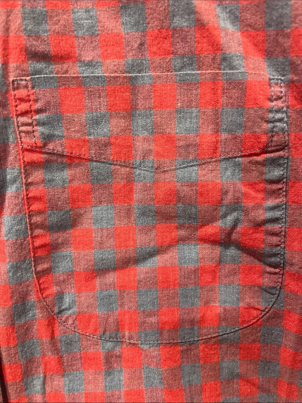 J. Crew Blue and Red Check Button-Down Shirt